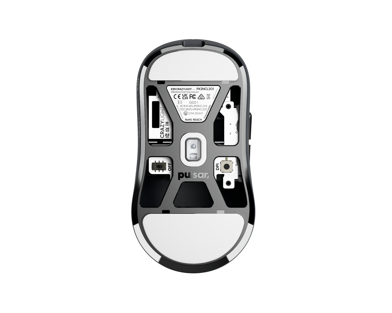 Pulsar X2N CRAZYLIGHT Mini Wireless Gaming Mouse - Jet Black
