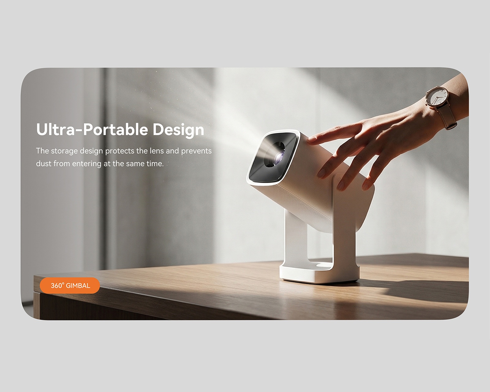Wanbo Cube 1 - Smart Projector - 200 ANSI, 720p, Google TV - White