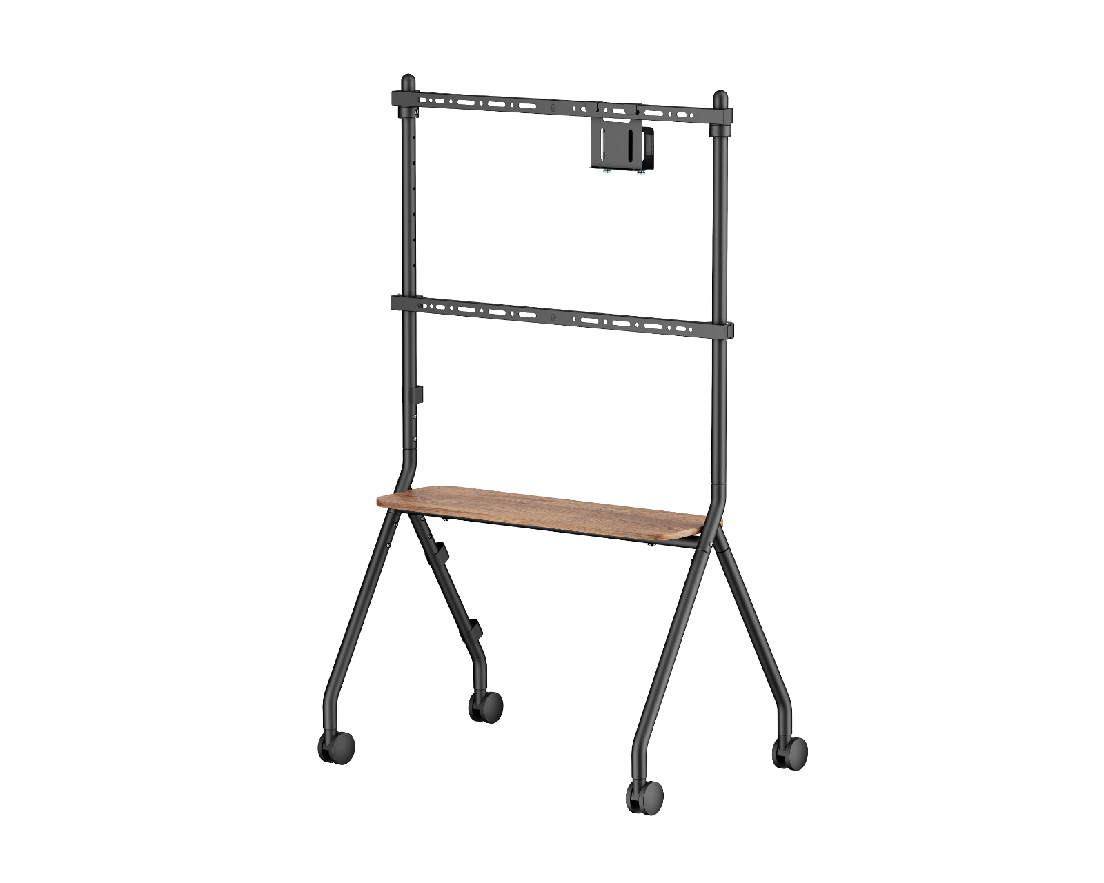 MaxMount Easel Studio TV Cart 49-80 - Black - MaxGaming.com