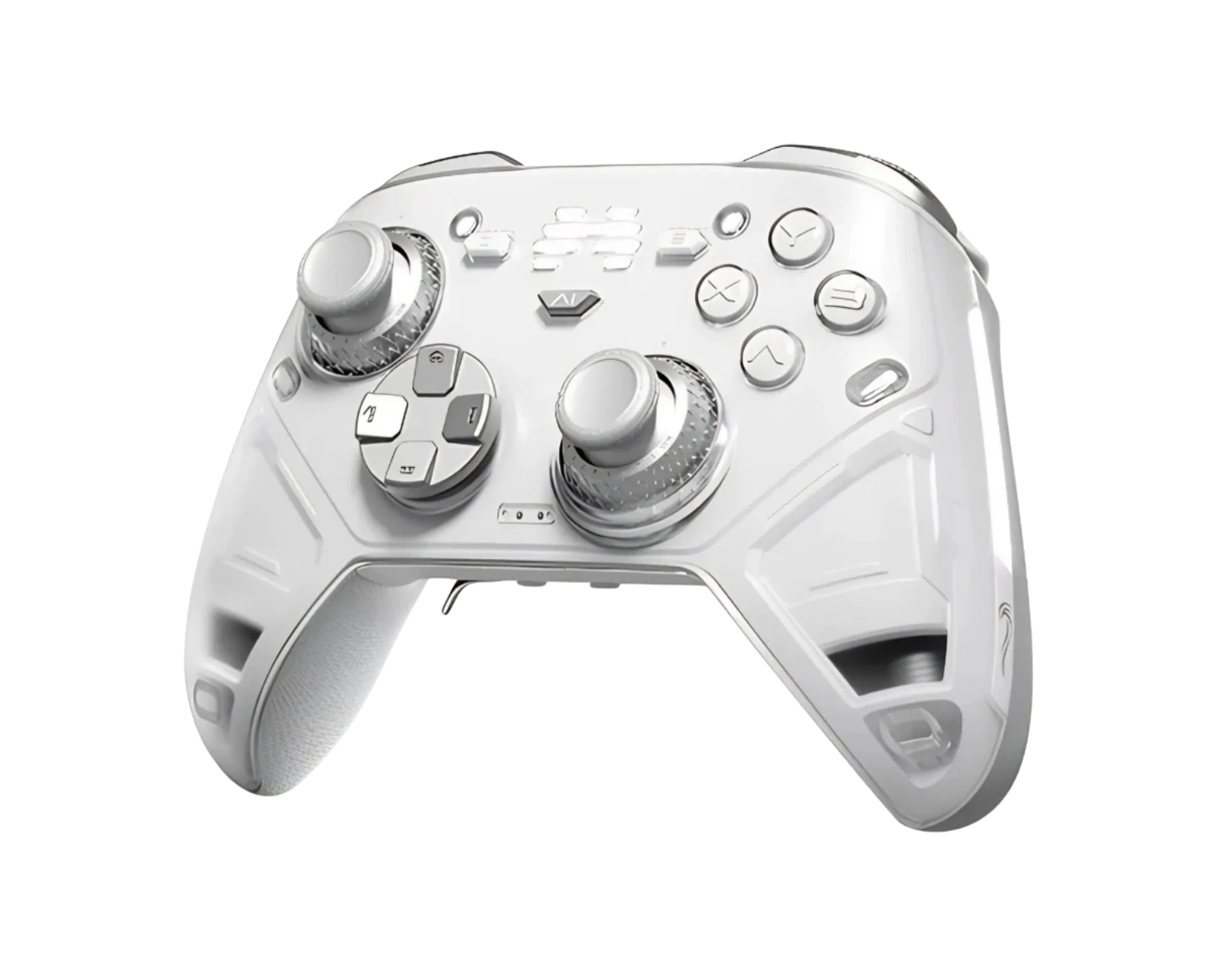 多機能ゲームコントローラー ホワイト BEITONG KP70 Wireless Haptic Feedback Controller - MaxGaming.com