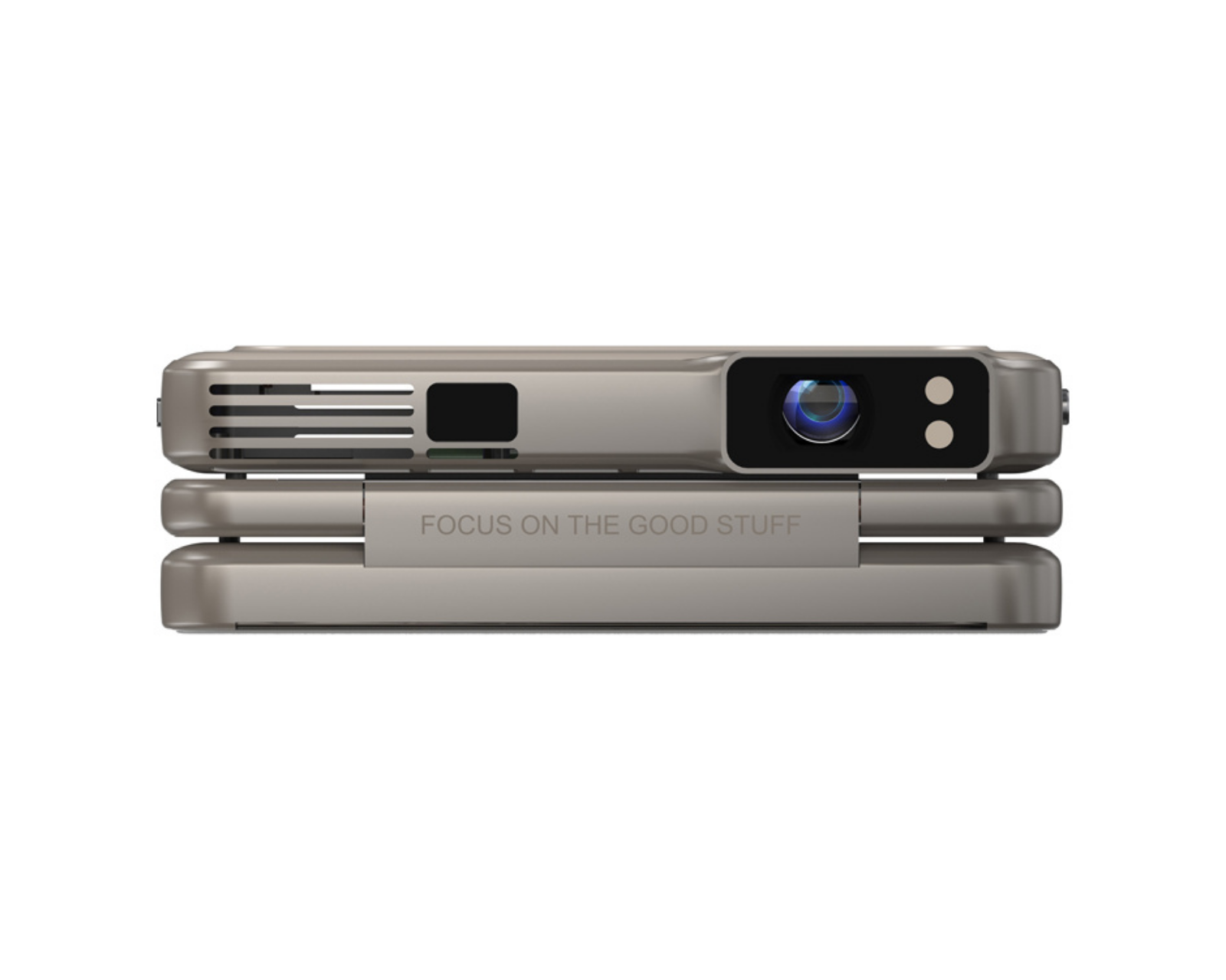 Aurzen ZIP Tri-Fold Portable Mini Projector - Gold - MaxGaming.com