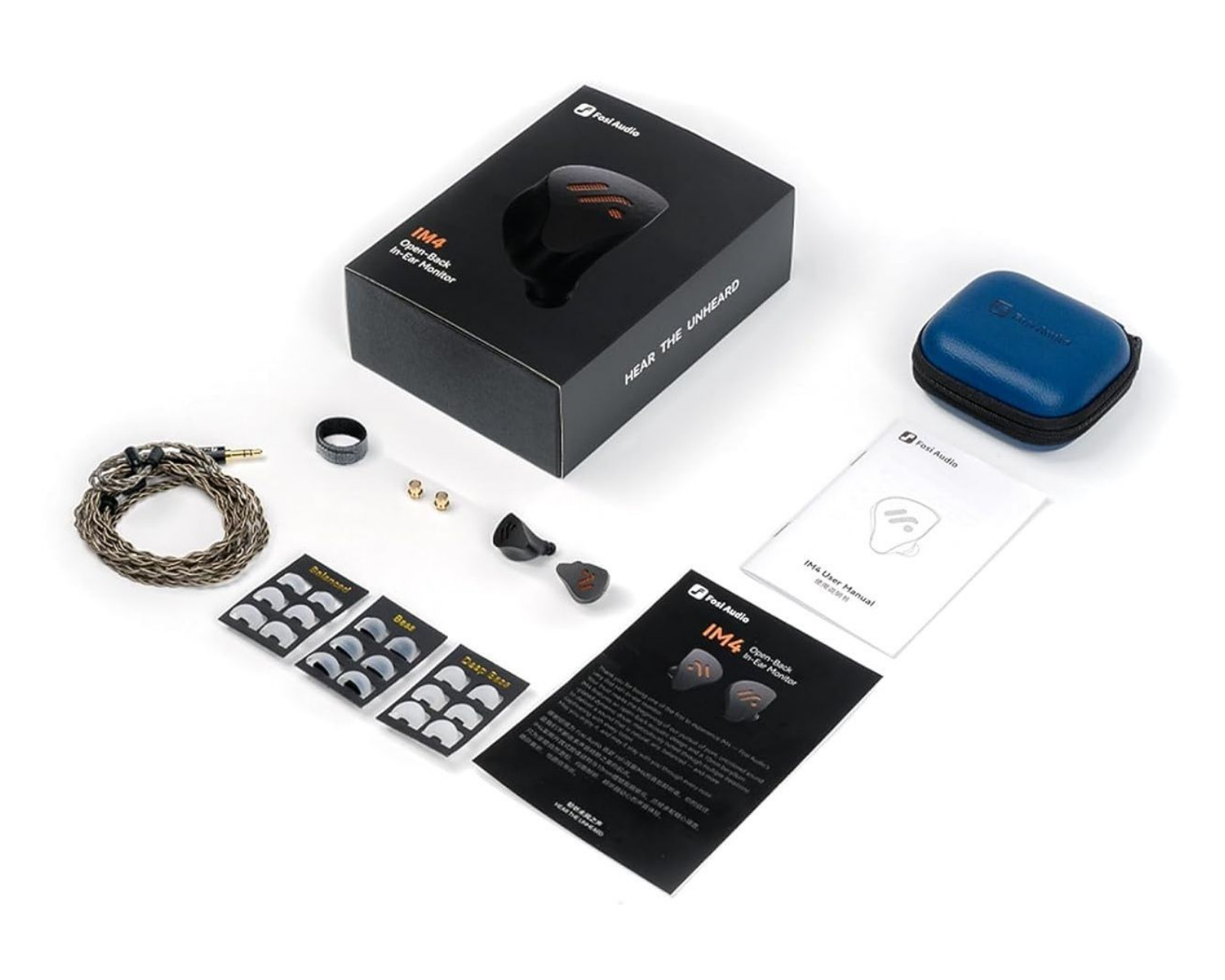 Fosi Audio IM4 - Open Back IEM - Black - MaxGaming.com
