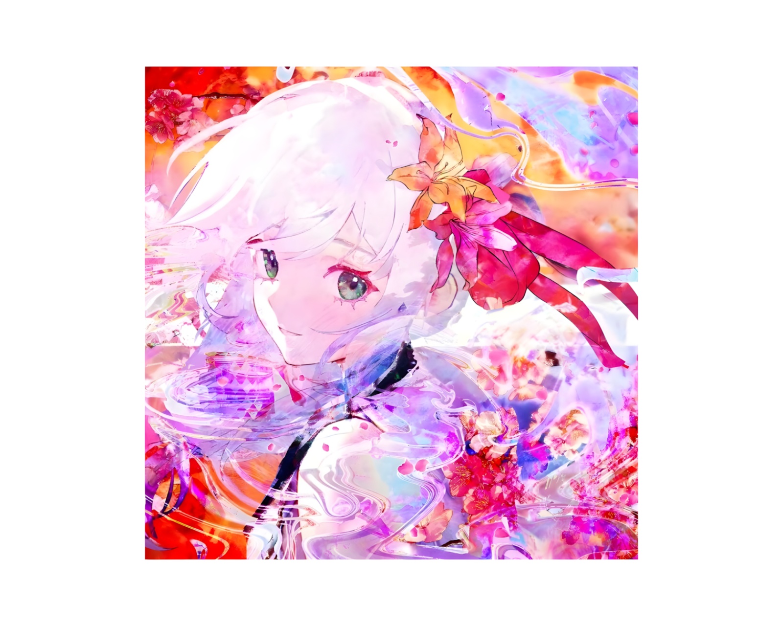 HachiwareGaming Hanabi 490×420mm Kyomi Hanabi Glass Mousepad - MaxGaming.com