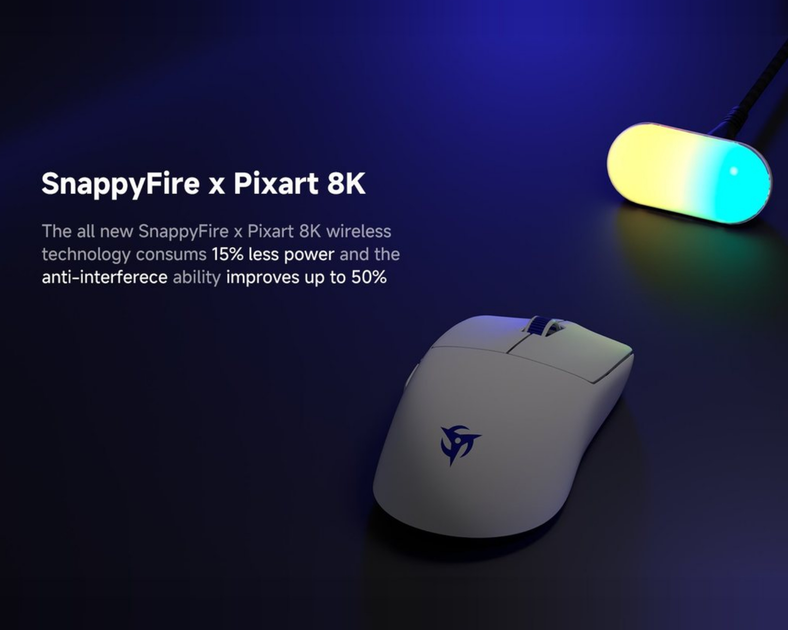 Ninjutso Sora v3 8K Superlight Wireless Gaming Mouse - White