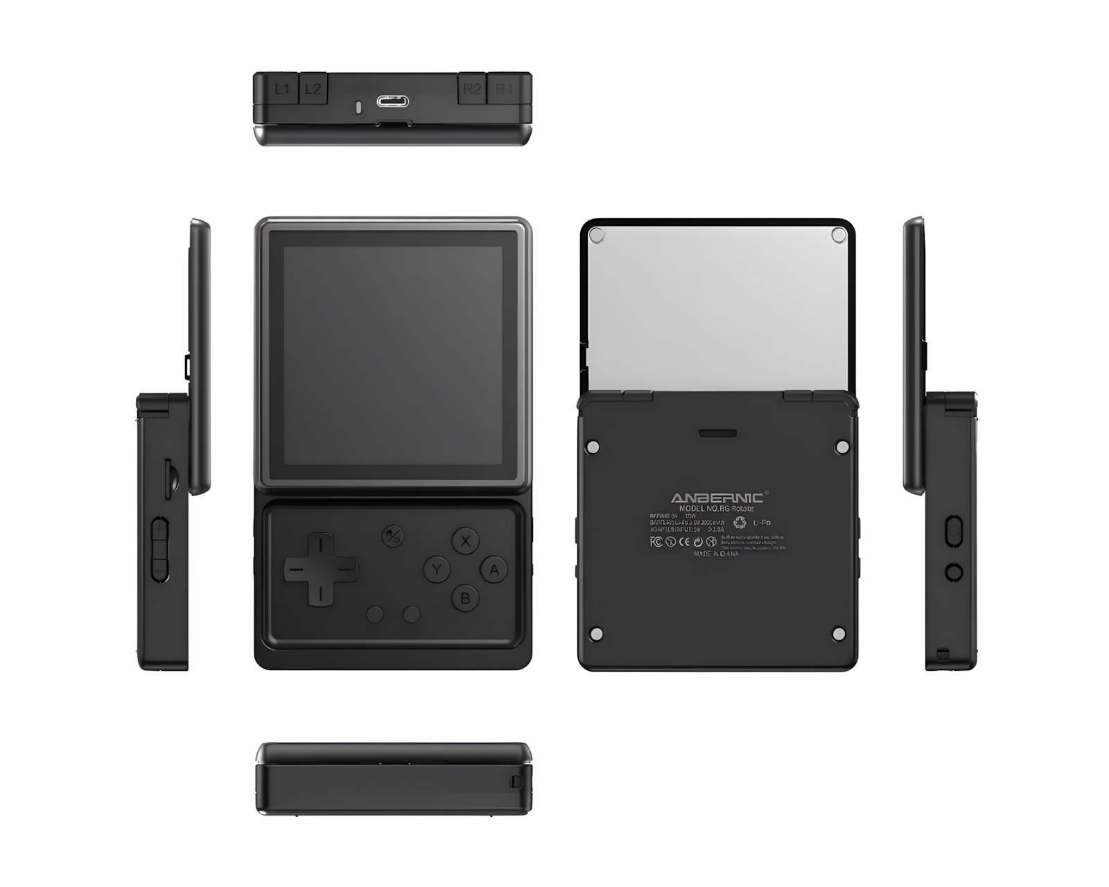 Anbernic RG Rotate - Black - MaxGaming.com