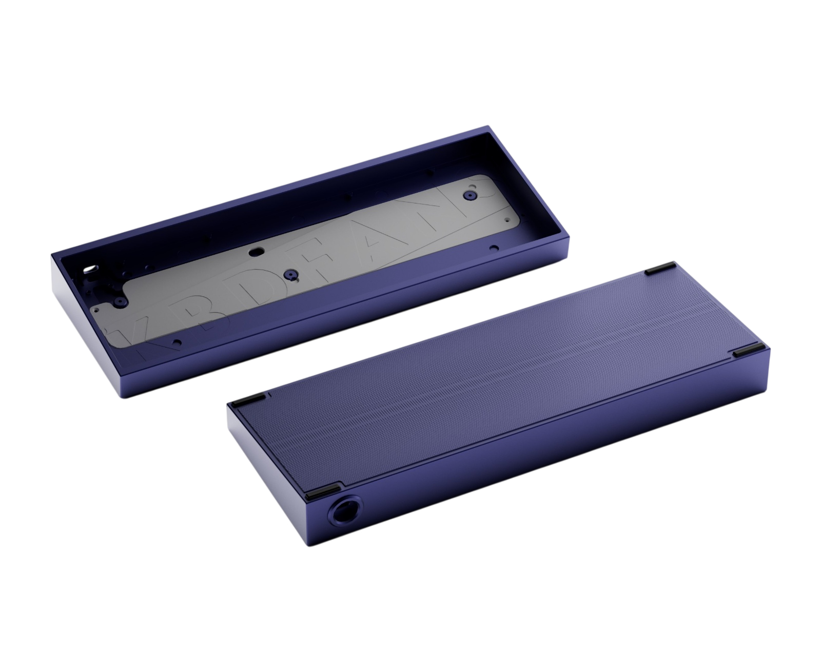 KBDfans TOFU60 Redux V2 - Raw Dark Purple Texture - MaxGaming.com