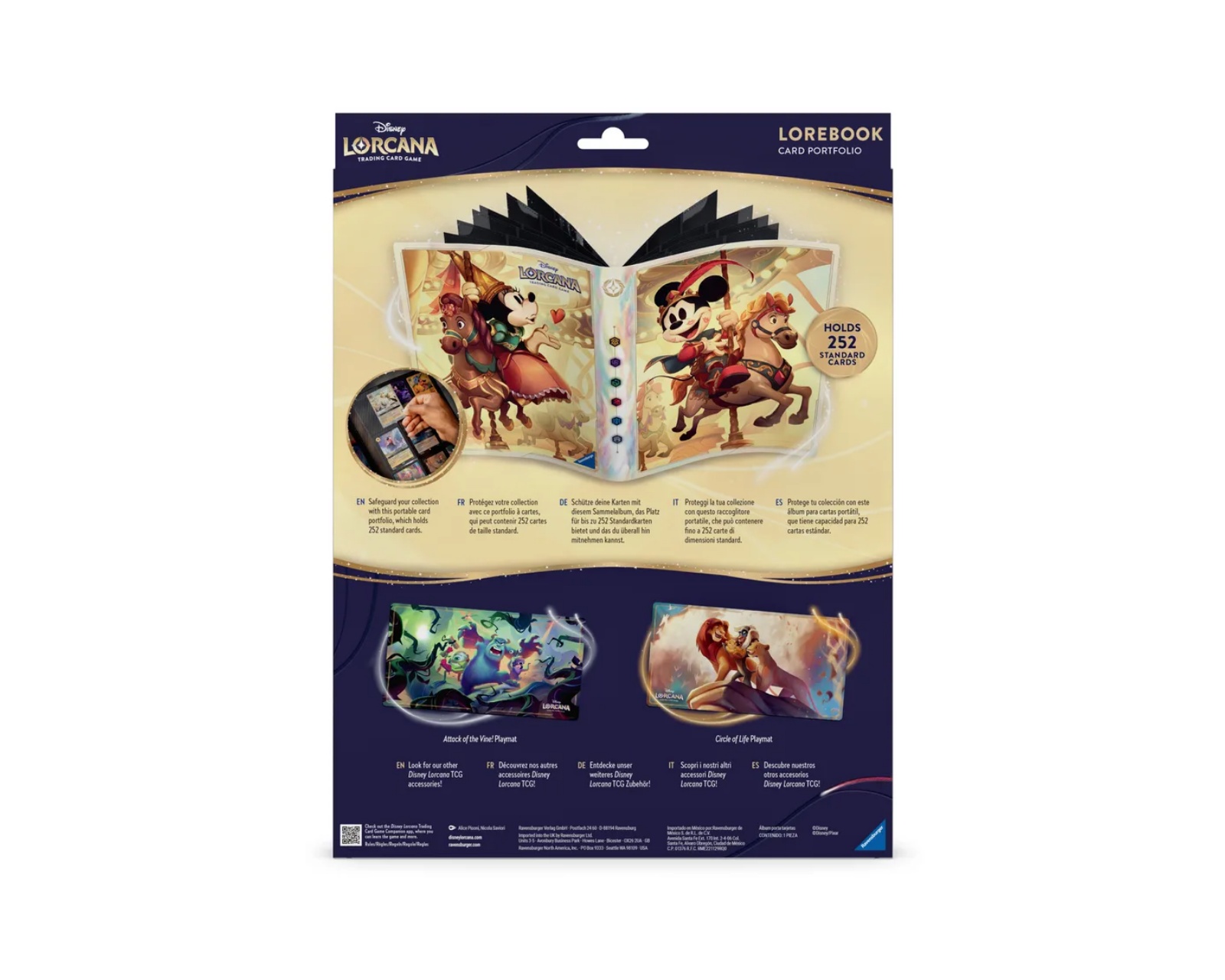 Disney Lorcana TCG Mickey & Minnie Lorebook Card Portfolio