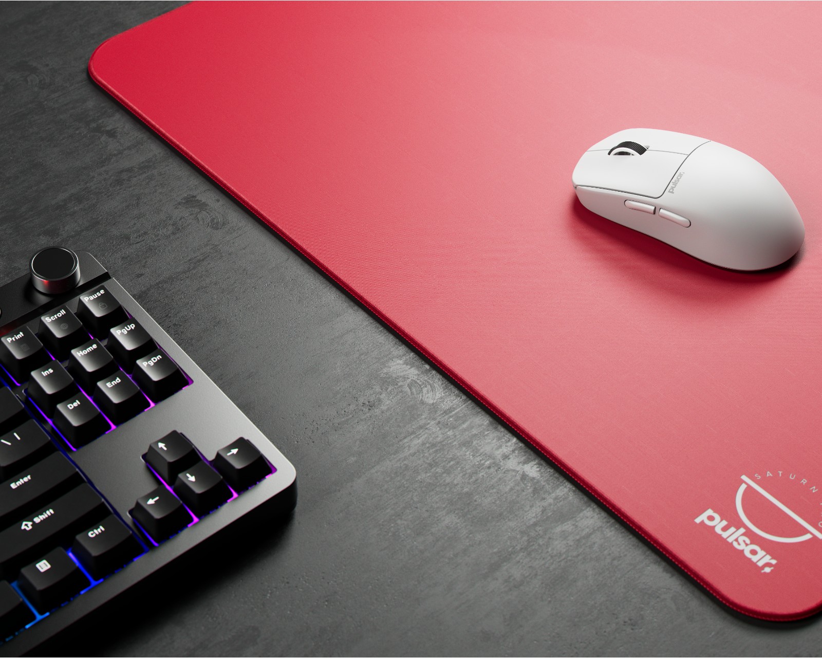 Pulsar Saturn Pro Mousepad XLSQ - Xsoft - Radiant Ruby - MaxGaming.com