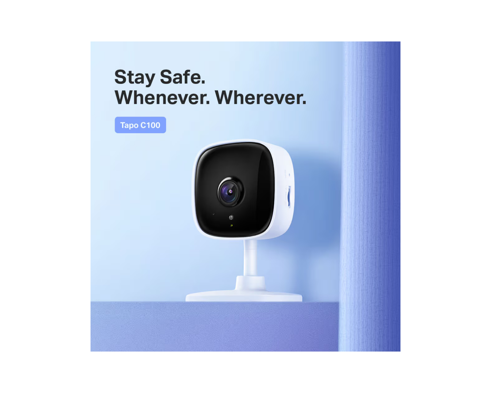TP-Link Tapo C100 Home Security Wi-Fi Camera - MaxGaming.com