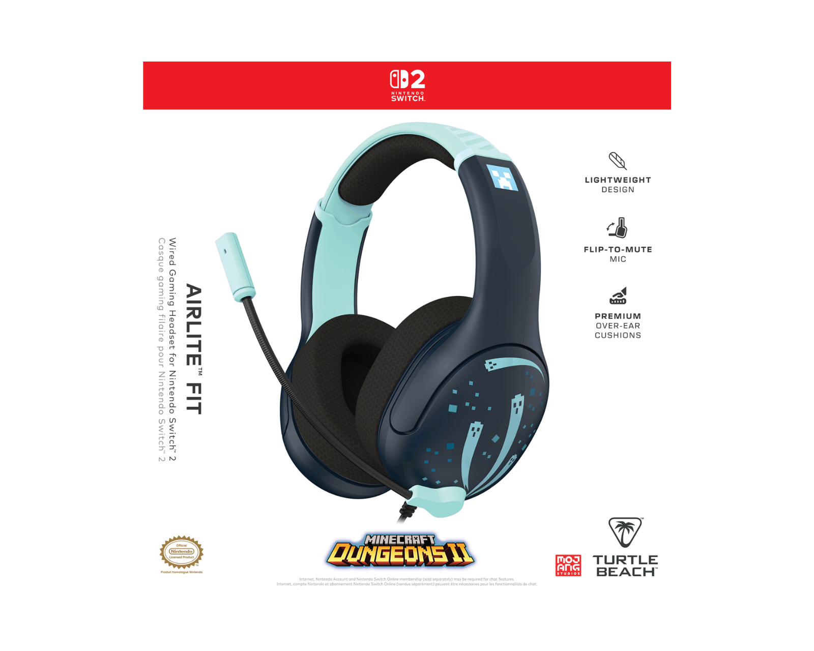 Turtle Beach Airlite Fit Gaming Headset - Minecraft Dungeons II