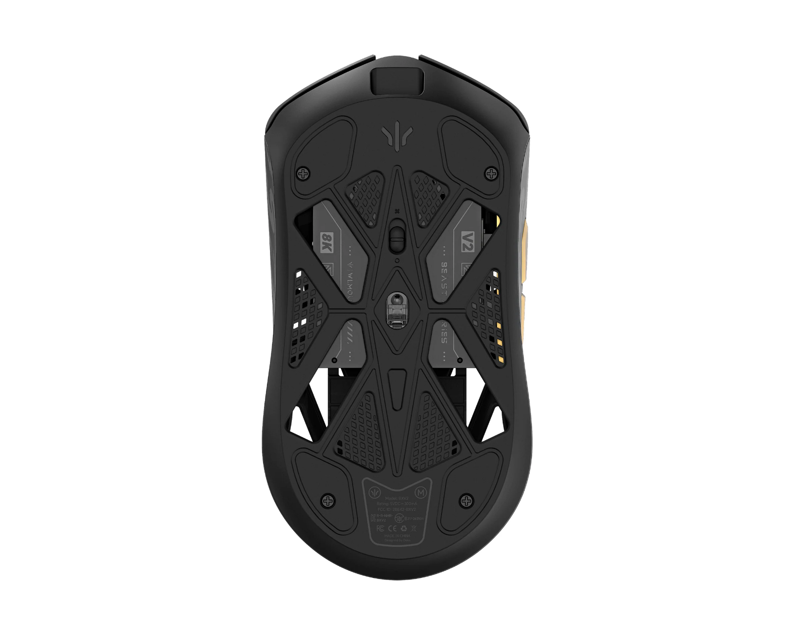 WLMouse Beast X Medium V2 Wireless Gaming Mouse - Black/Gold