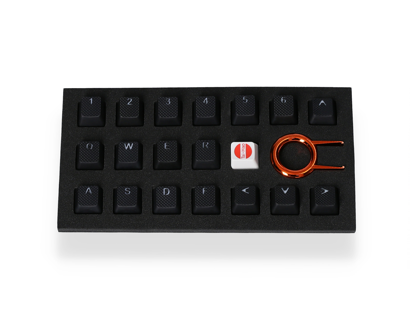 Buy Tai Hao 18 Key Rubber Double Shot Backlit Keycap Set Black At Maxgaming Com
