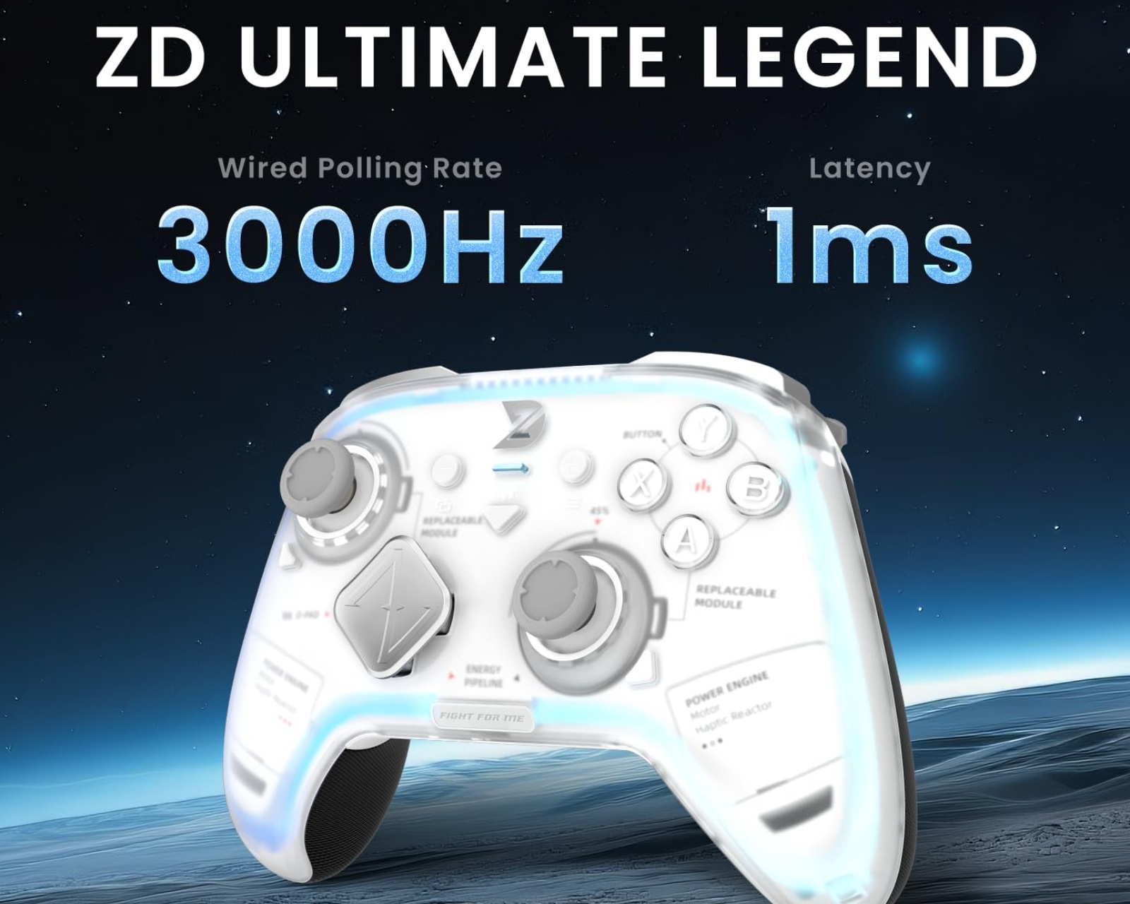 ZD Ultimate Legend Wireless Gaming Controller - White (DEMO