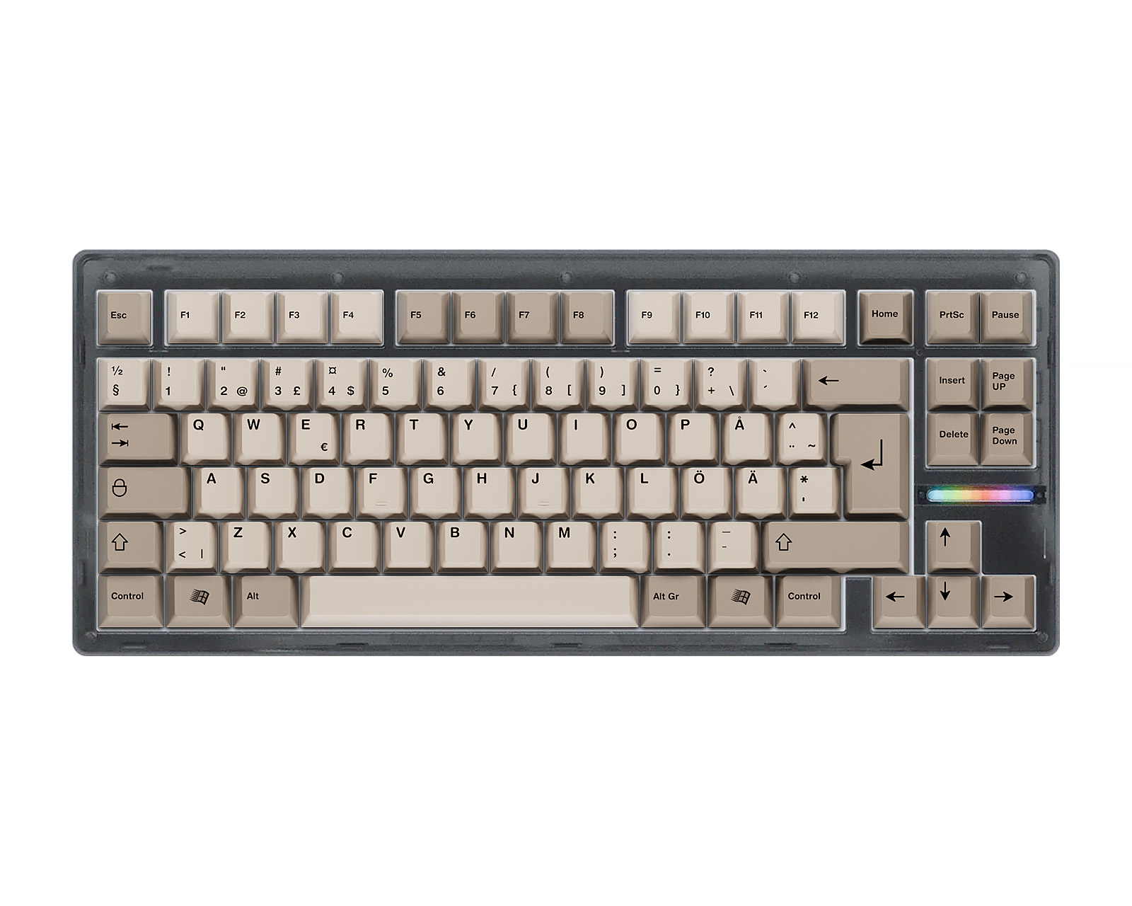 Wooting 80HE Ghost ISO + Retro Keycaps - MaxGaming.com