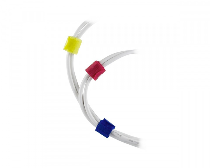 Deltaco Cable Ties Multiple colors 10pcs