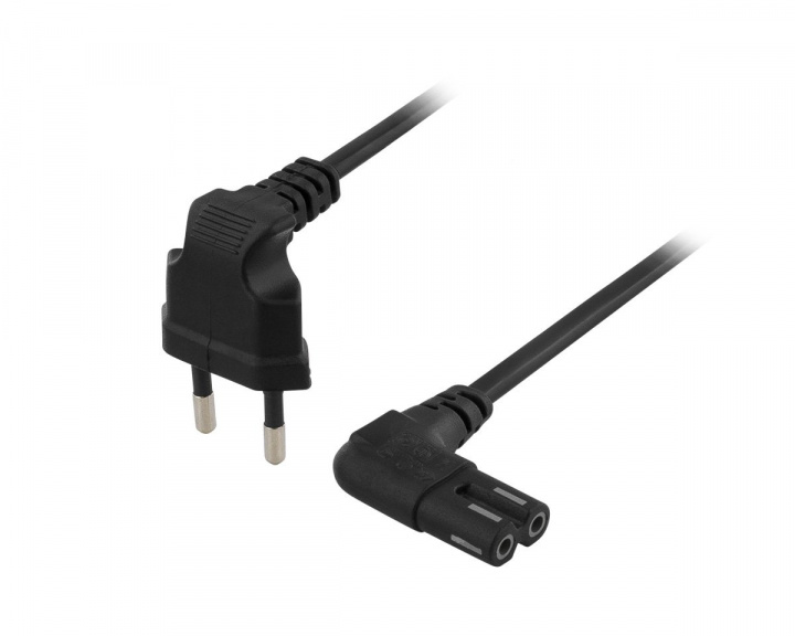 Deltaco Power cable Black 2m