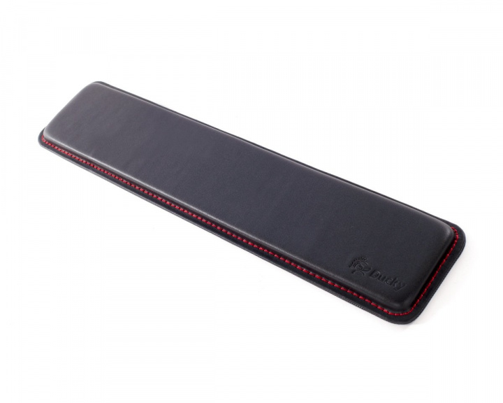 Leather Wrist Pad - Red Stitch in the group PC Peripherals / Keyboards & Accessories / Wristpad at MaxGaming (10895)