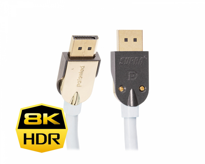 Supra DisplayPort Cable DP-DP 8K HDR - 1,5 meter