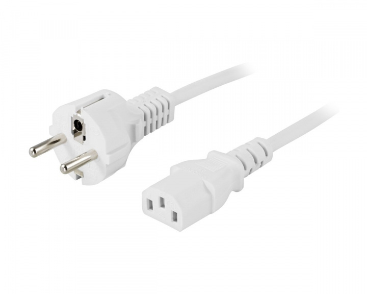 Power cable 0,5m White in the group PC Peripherals / Cables & adapters / Power cables at MaxGaming (12294)