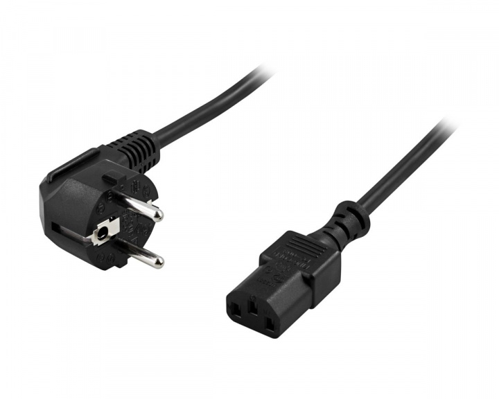 Power cable 2m Black in the group PC Peripherals / Cables & adapters / Power cables at MaxGaming (12295)