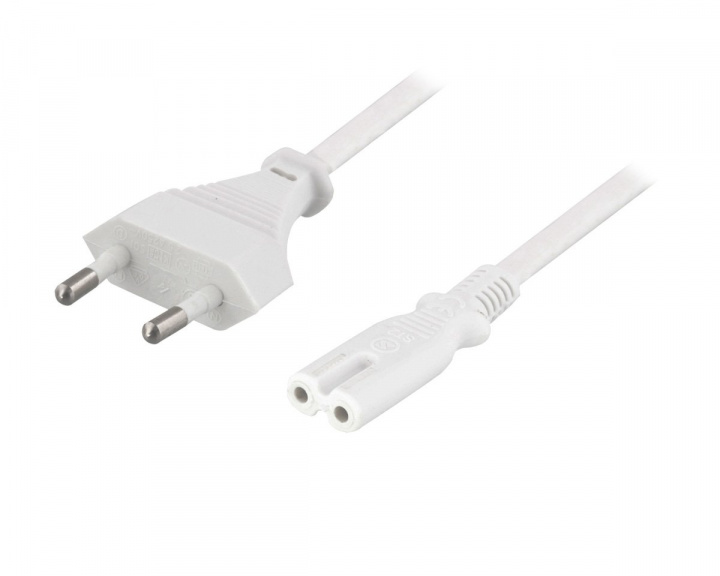 Deltaco Power cable 1m White