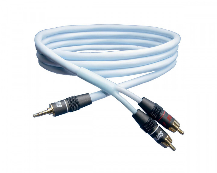 Biline Audio Cable 3,5 mm to 2x RCA - 2 meter in the group PC Peripherals / Cables & adapters / Audio cables at MaxGaming (13169)