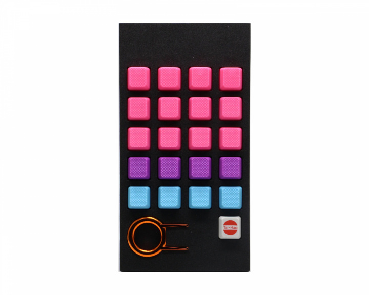 Tai-Hao 20-Key Blank Rubber Keycap Set - Miami Vibes