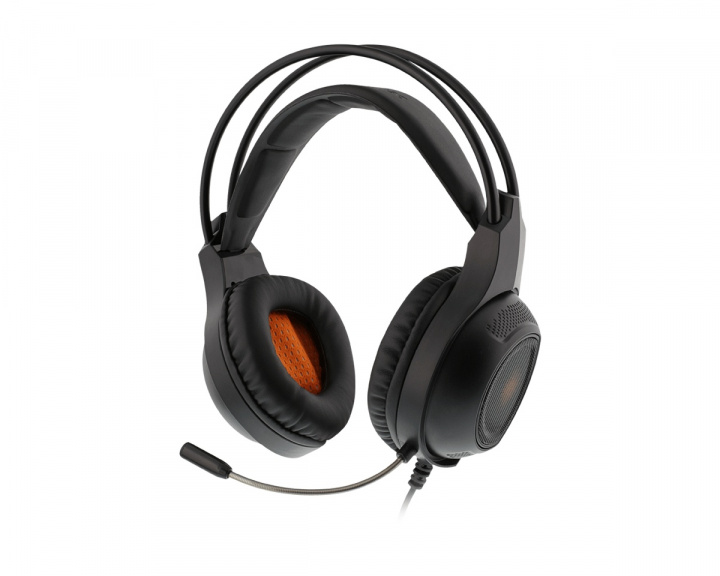 Stereoheadset With Orange LED in the group PC Peripherals / Headsets & Audio / Gaming headset / Wired at MaxGaming (14535)