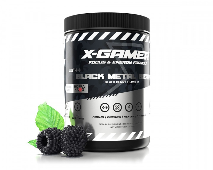 600g X-Tubz HOFFA Black Metal Berry - 60 Portioner in the group Home & Leisure / Drinks & Energy at MaxGaming (14562)