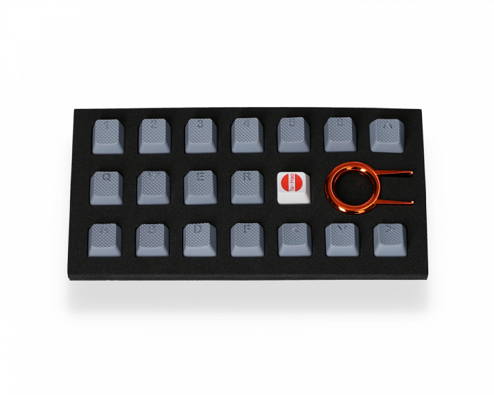 Tai-Hao 18-Key Rubber Double-shot Backlit Keycap Set - Grey