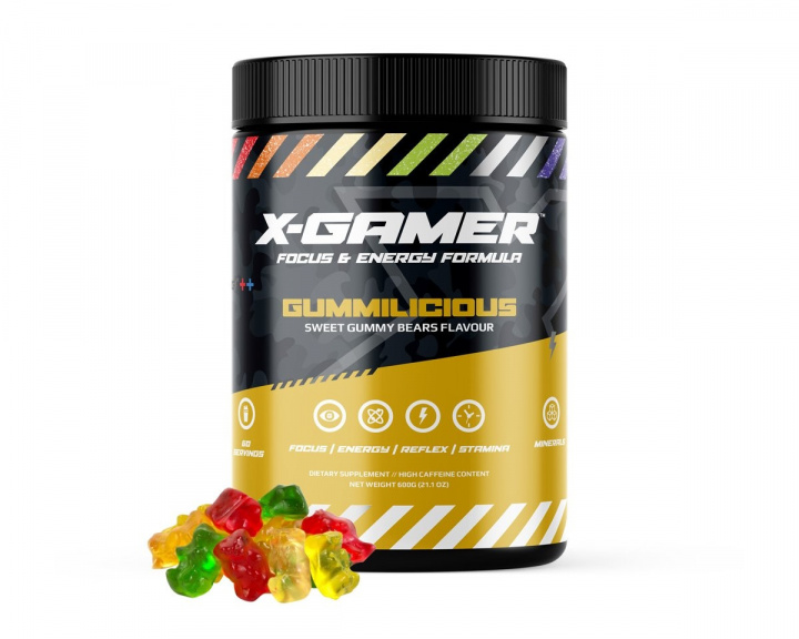 X-Gamer 600g X-Tubz Gummilicious - 60 Servings