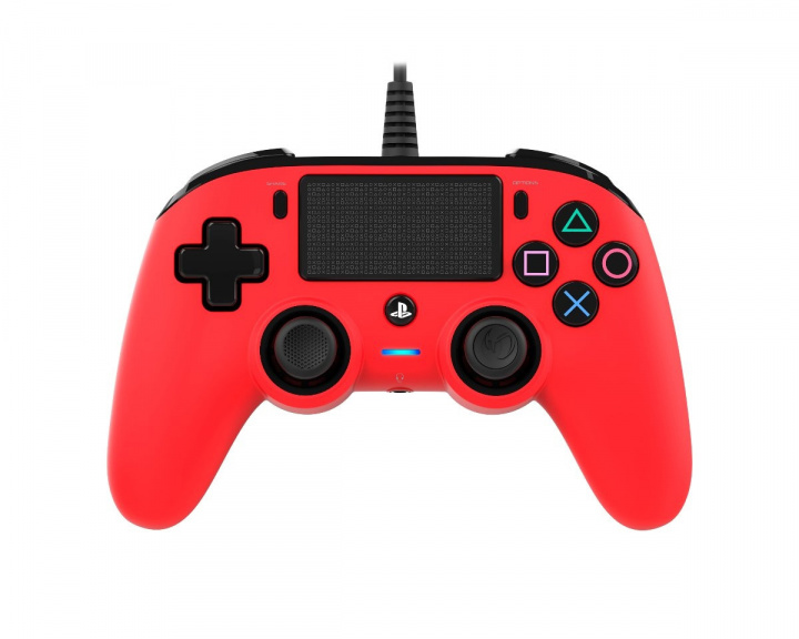 Wired Compact Controller Red (PS4/PC) in the group Console / Playstation / PS4 Accessories / Controller at MaxGaming (15272)