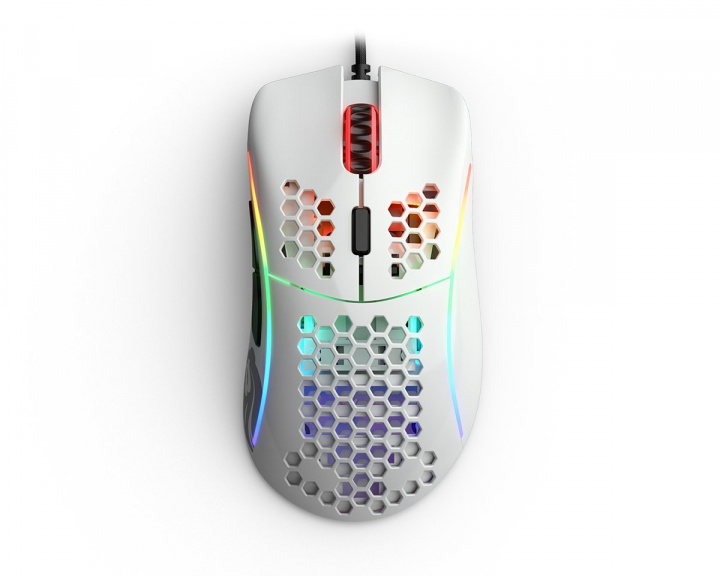 Model D Gaming Mouse Glossy White in the group PC Peripherals / Mice & Accessories / Gaming mice / Wired at MaxGaming (15580)