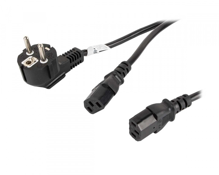 Lanberg Power Cable Split 2x C13 (2 meter) Black