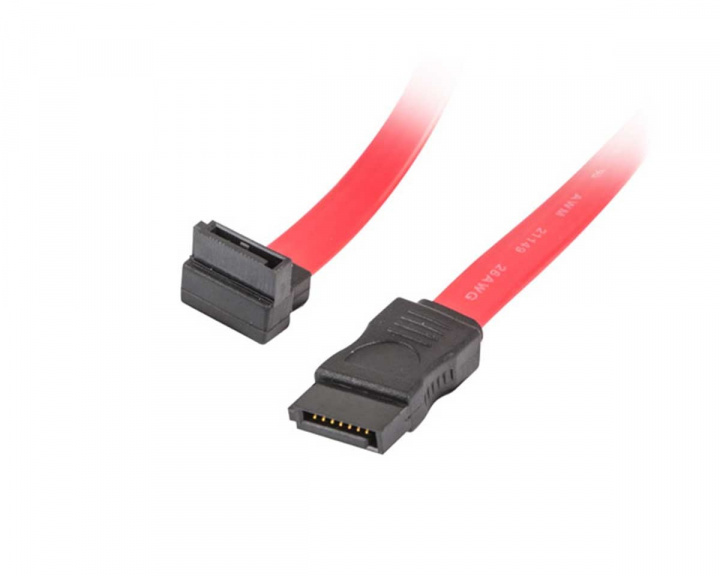 Lanberg SATA 3 (6GB/S) 50cm Angled - Red