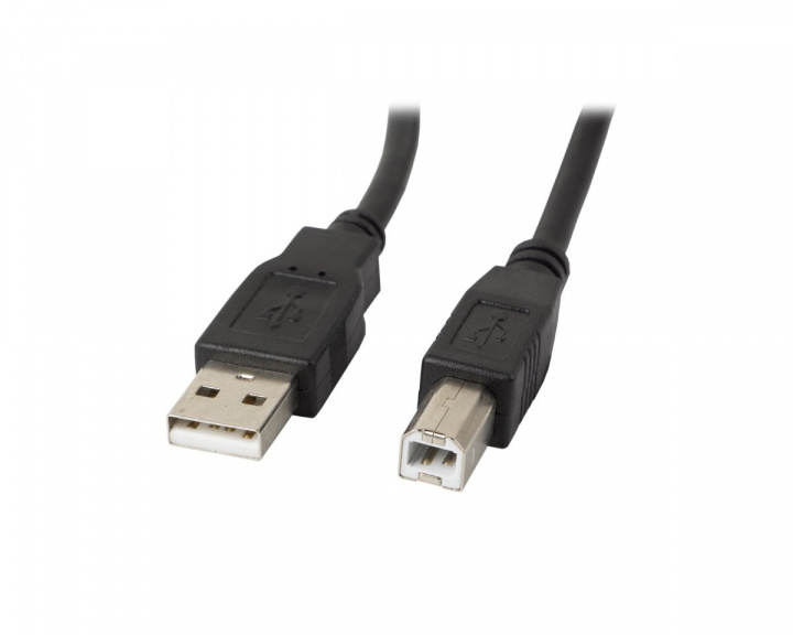 USB-A to USB-B 2.0 Cable Black (1.8 Meter) in the group PC Peripherals / Cables & adapters / USB cable at MaxGaming (15990)