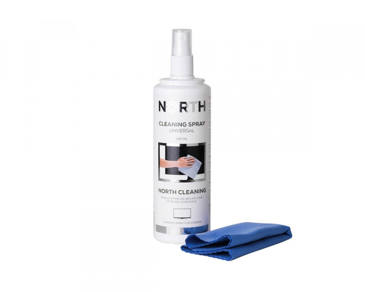 NORTH Cleaning kit TV - Cleaning Spray 250ml and Microfiber cloth