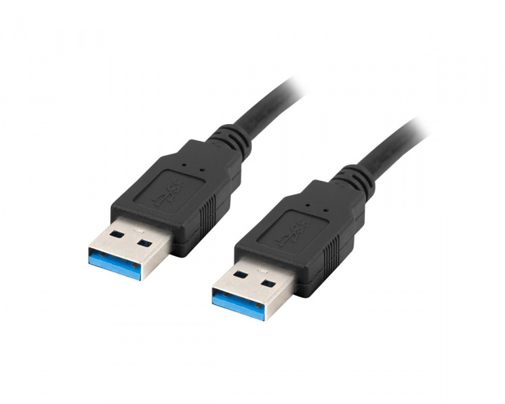 Lanberg USB-A to USB-A 3.0 Cable (m/m) Black (0.5 Meter)
