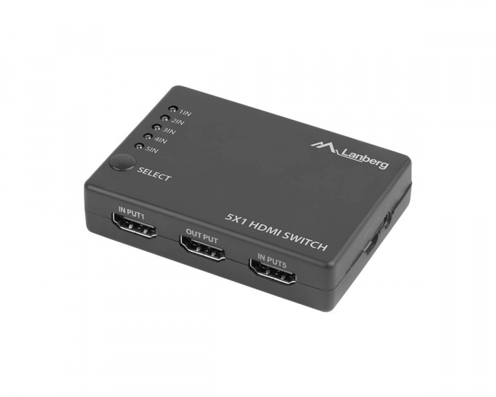 HDMI Video Switch 5-Port + Micro USB-Port in the group PC Peripherals / Cables & adapters / Adapters at MaxGaming (16275)