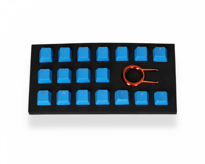 Tai-Hao 18-Key Rubber Double-shot Backlit Keycap Set - Sky Blue
