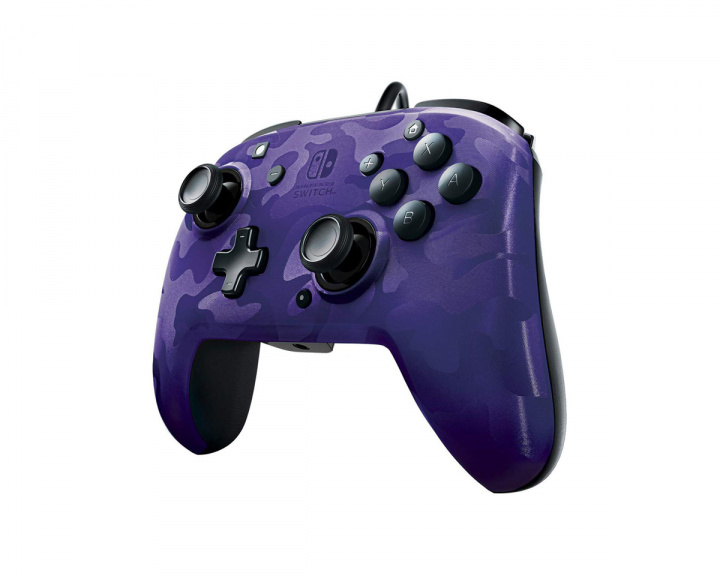 PDP Face Off Deluxe+ Audio Nintendo Switch Controller- Purple Camo