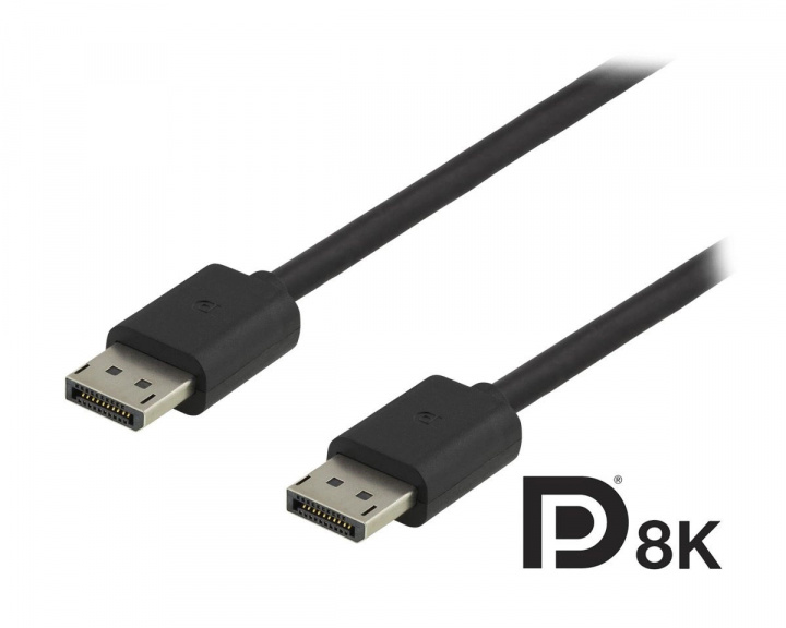 Deltaco DisplayPort Cable 8K Black (1.5m)