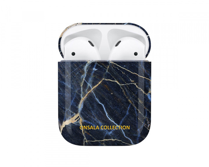 Onsala Airpods Case Black Galaxy Marble