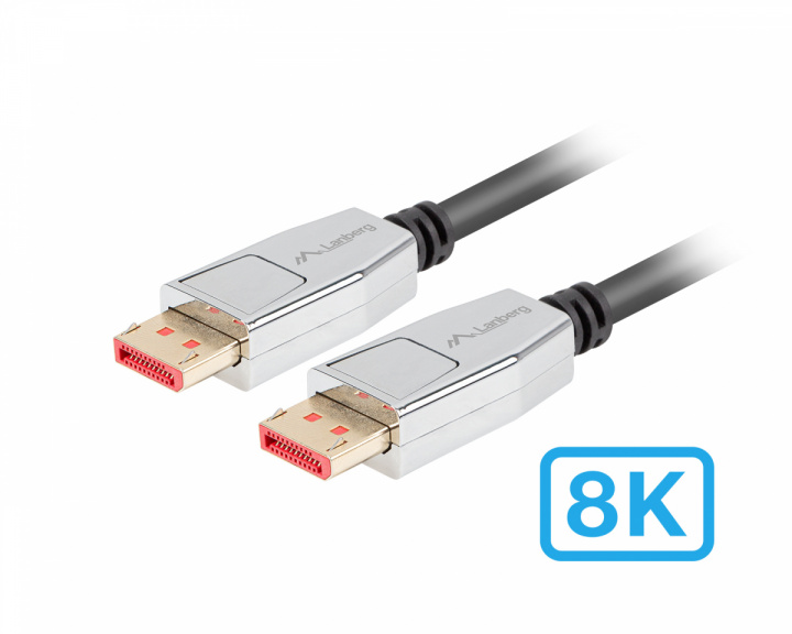 Lanberg DisplayPort 1.4 Cable 20 PIN 4K/8K (1 Meter)