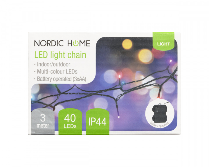 Nordic Home Culture RGB Lightchain - 3m, 40 LED