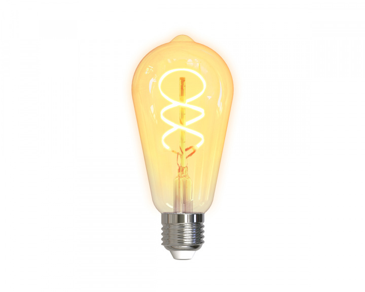 Deltaco Smart Home Spiral LED-light Filament E27 WiFI 5.5W ST64