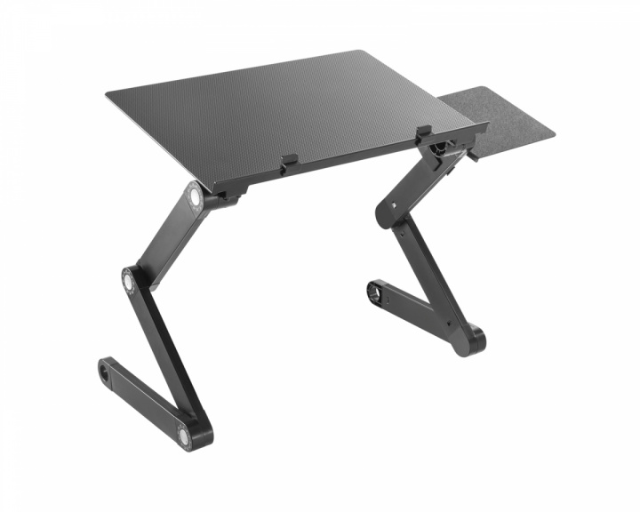 MaxMount Height Adjustable Laptop Desk with Mouse Pad Side Mount