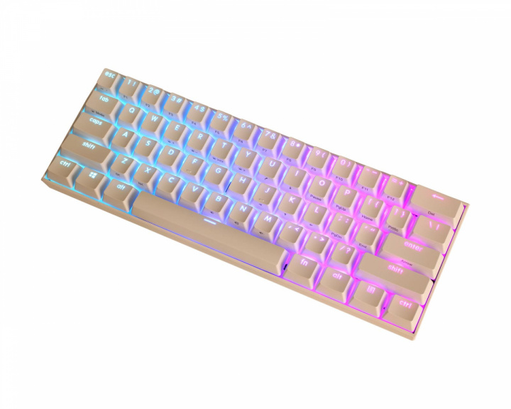 KBParadise V60THE2 Hotswap Gaming Keyboard [MX Brown] ANSI Layout - Shiroi White