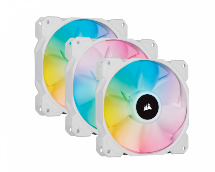 Corsair iCUE SP120 RGB ELITE 120mm White Triple Fan Kit