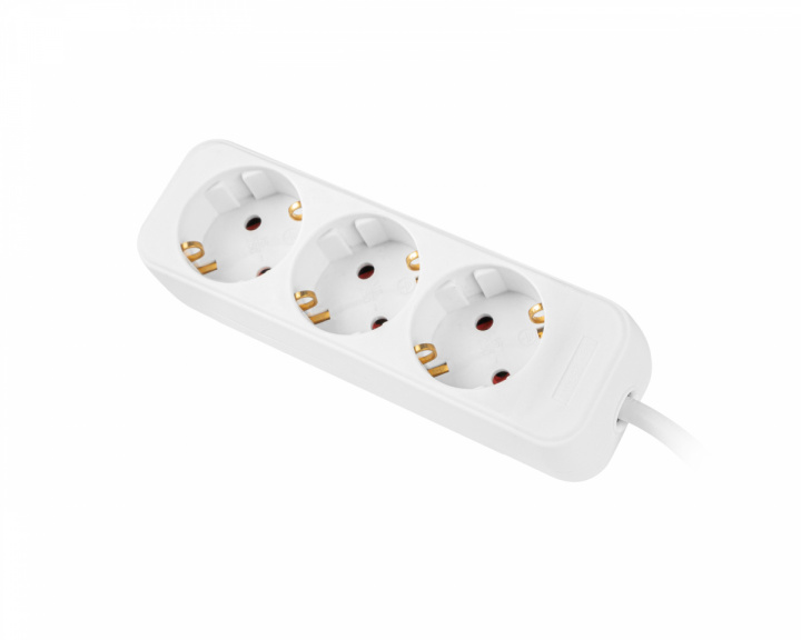 Lanberg Power Strip 3-sockets 1.5 Meter - White